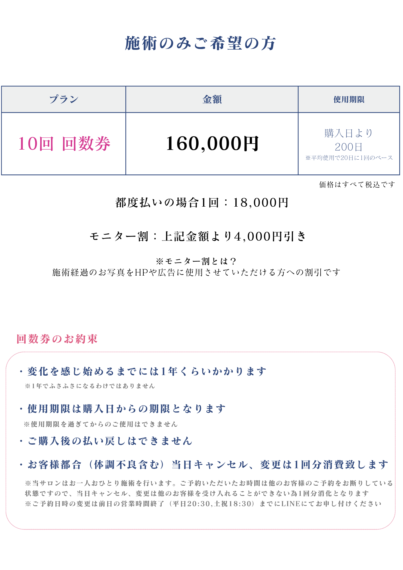 発毛・育毛鍼回数券